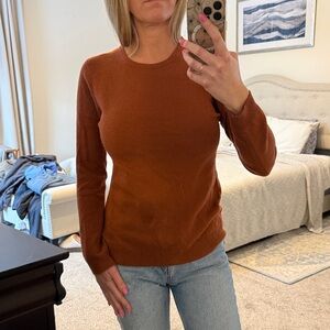Charter Club Luxury Cashmere Sweater in Rich Rust